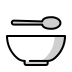 Bowl with spoon icon